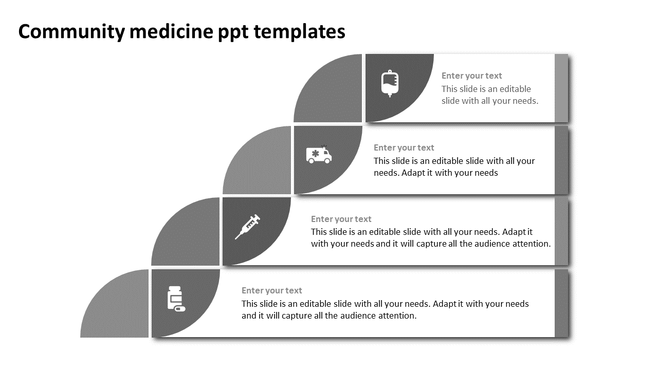 Community Medicine PPT Templates-Grey